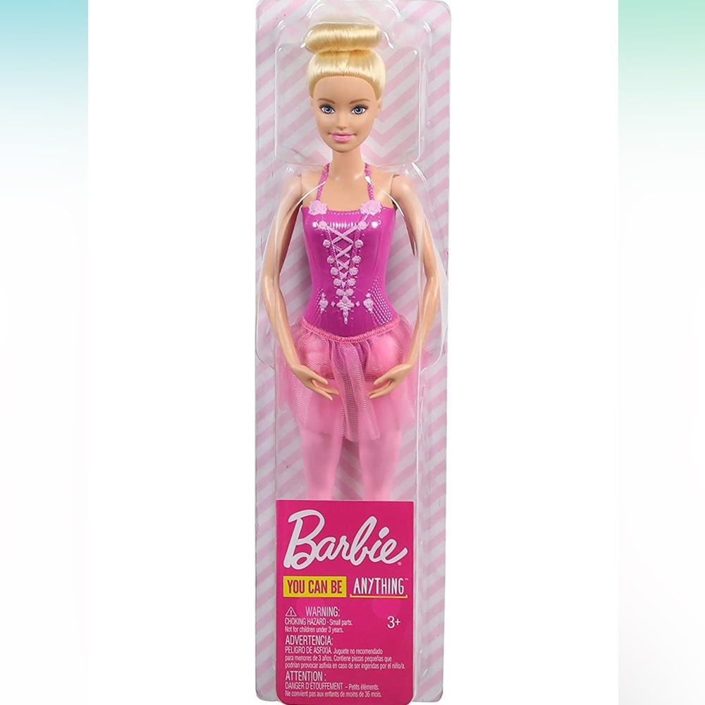 Barbie Doll with Ballerina Outfit, Tutu, Sculpted Toe Shoes and Ballet-posed Arm